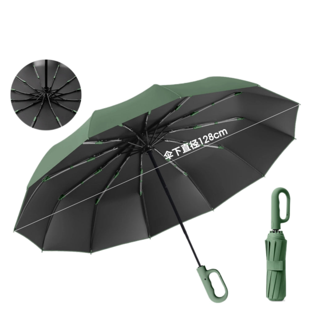Umbrella with Ring Loop Handle | Windproof & Portable