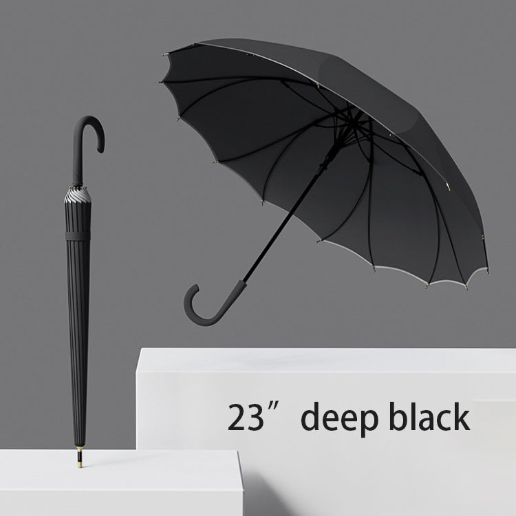 Custom Wholesale Straight Umbrella with One-Piece Canopy, Ideal for Corporate Events & Hotel Gifts