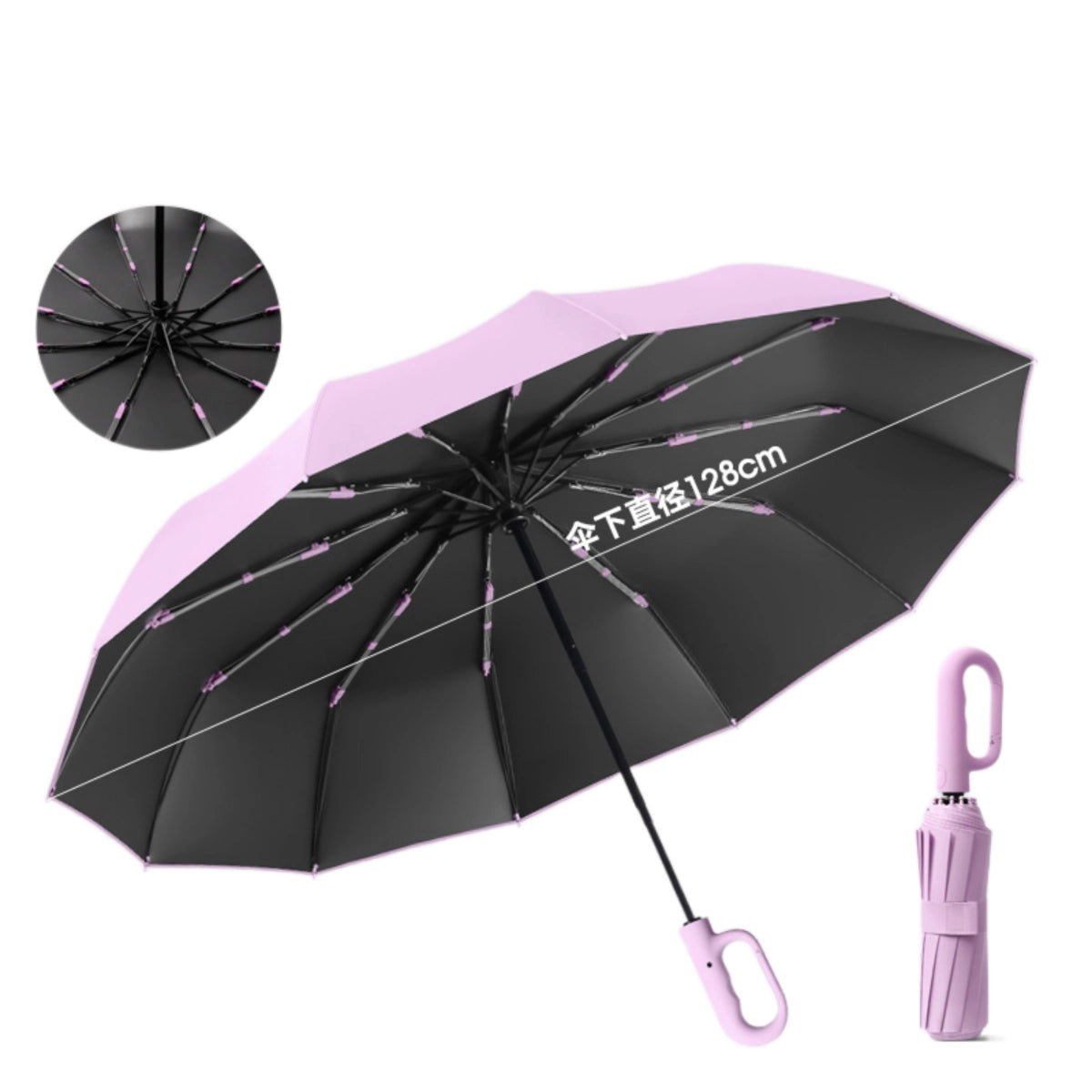 Umbrella with Ring Loop Handle | Windproof & Portable