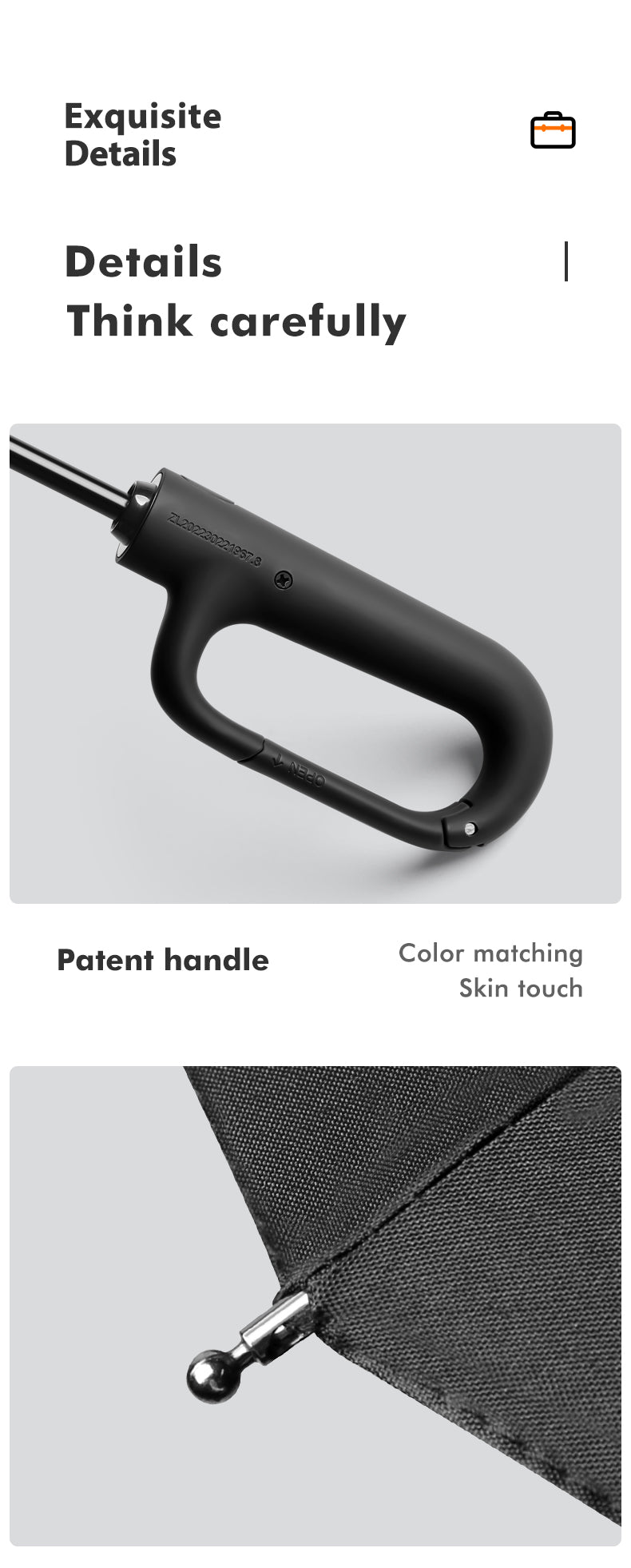 Portable Tri-Fold Umbrella with Ring Buckle - Windproof, UV Protection & Water-Repellent