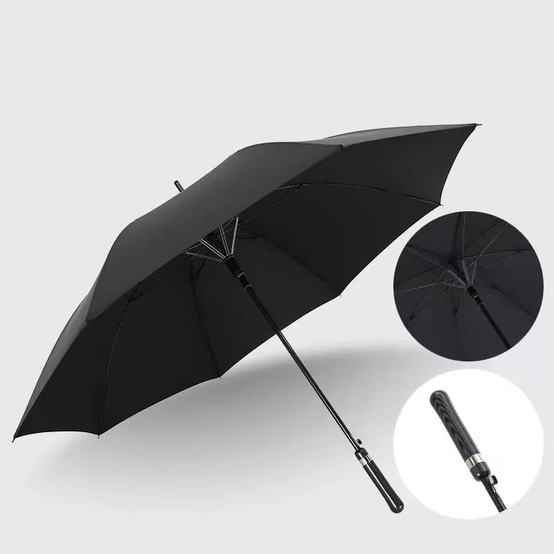 Custom High-Grade Straight Umbrella with Carbon Fiber Ribs, Branded Umbrella for Hotel Gifts & Corporate Events