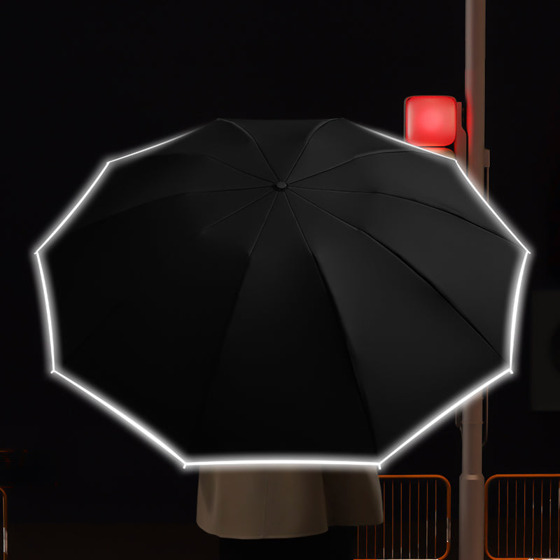 Ring Handle Inverted Folding Umbrella | Automatic, Windproof, Custom Logo Available