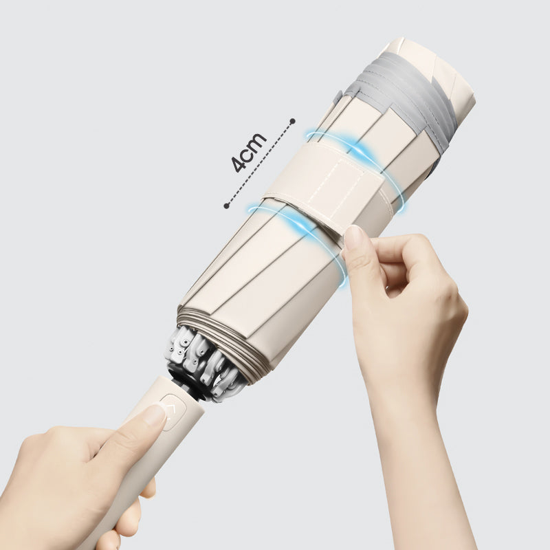 Ring Handle Inverted Folding Umbrella | Automatic, Windproof, Custom Logo Available