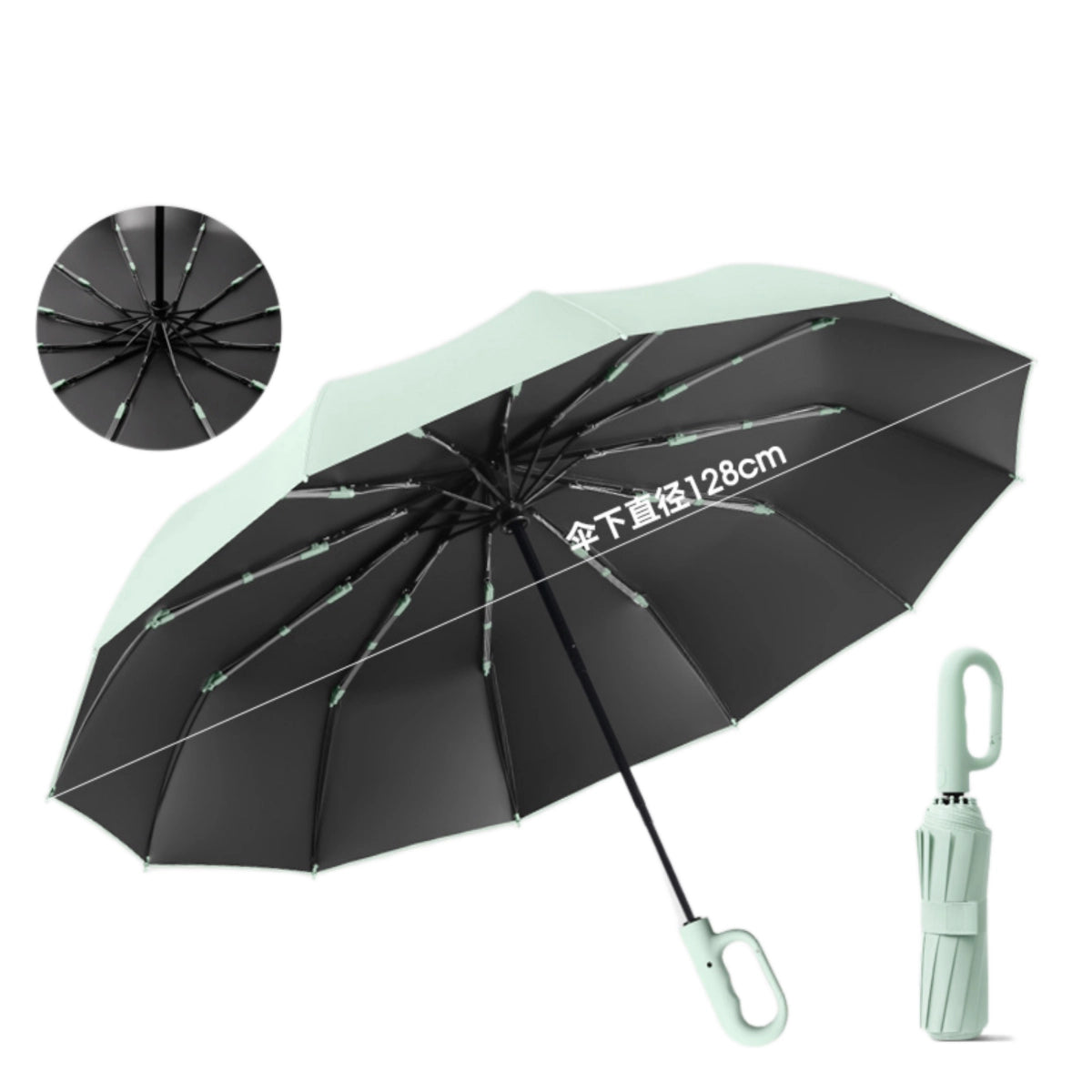 Umbrella Ring Loop Wrist Handle – handle mechanism detail | Fengzhu Umbrella
