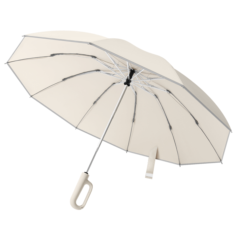 Ring Handle Inverted Folding Umbrella | Automatic, Windproof, Custom Logo Available