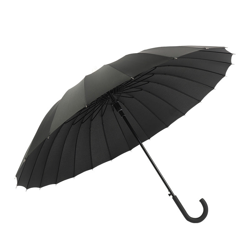 Straight Umbrella with Removable Waterproof Cover - No Drip Windproof J-Hook Umbrella for Car & Daily Use