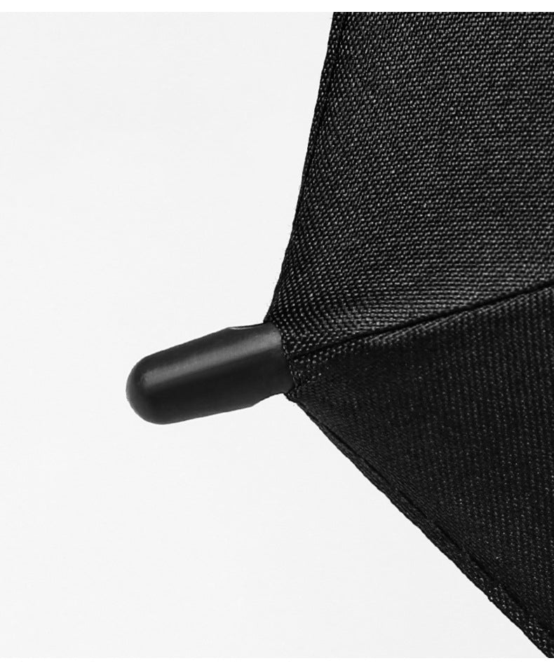Cane Handle Straight Umbrella 12 Ribs 103cm Windproof Semi-Automatic Steel Frame Long Umbrella with Ergonomic T-Grip, Custom Logo