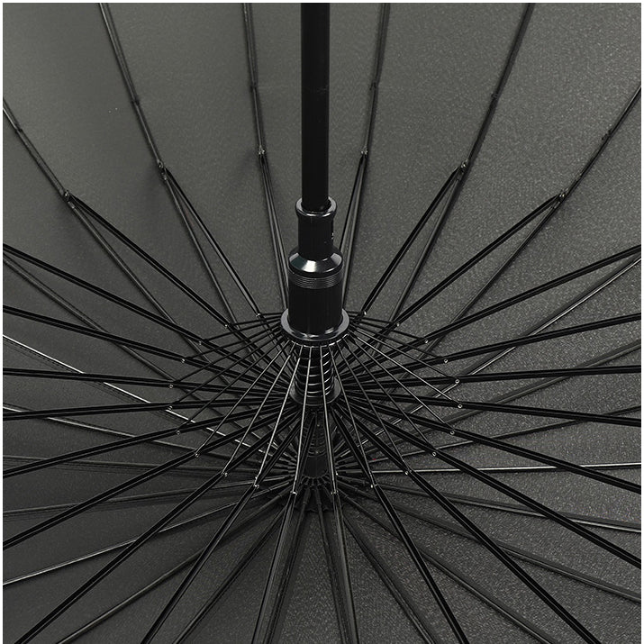 Straight Umbrella with Removable Waterproof Cover - No Drip Windproof J-Hook Umbrella for Car & Daily Use