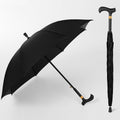 Cane Handle Straight Umbrella 12 Ribs 103cm Windproof Semi-Automatic Steel Frame Long Umbrella with Ergonomic T-Grip, Custom Logo