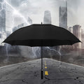 Double-layer breathable straight-shaft golf umbrella
