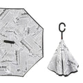 Custom Printed Reverse Straight Umbrella with C-Handle, – main product photo | Fengzhu Umbrella