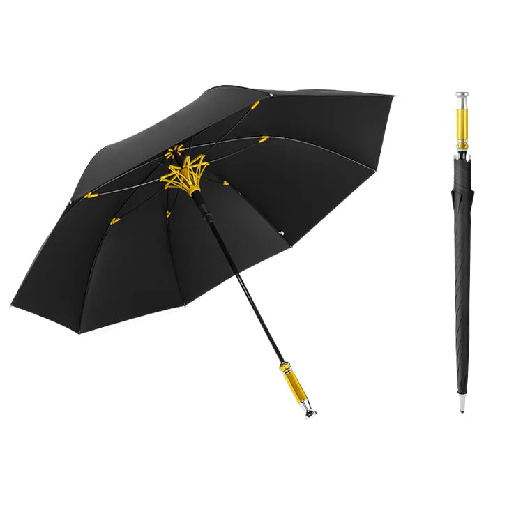 Custom Logo Golf Umbrella with Black Vinyl Anti-UV Fabric & – main product photo | Fengzhu Umbrella