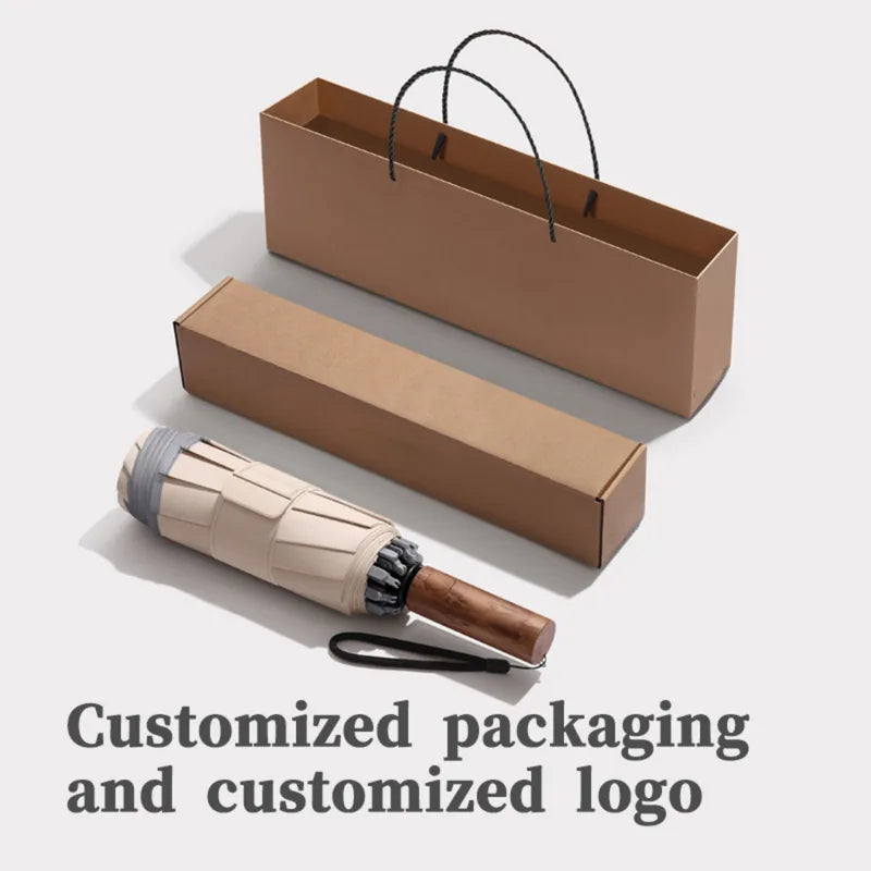 Custom Logo Reverse Folding Umbrella Windproof Waterproof – product detail view | Fengzhu Umbrella