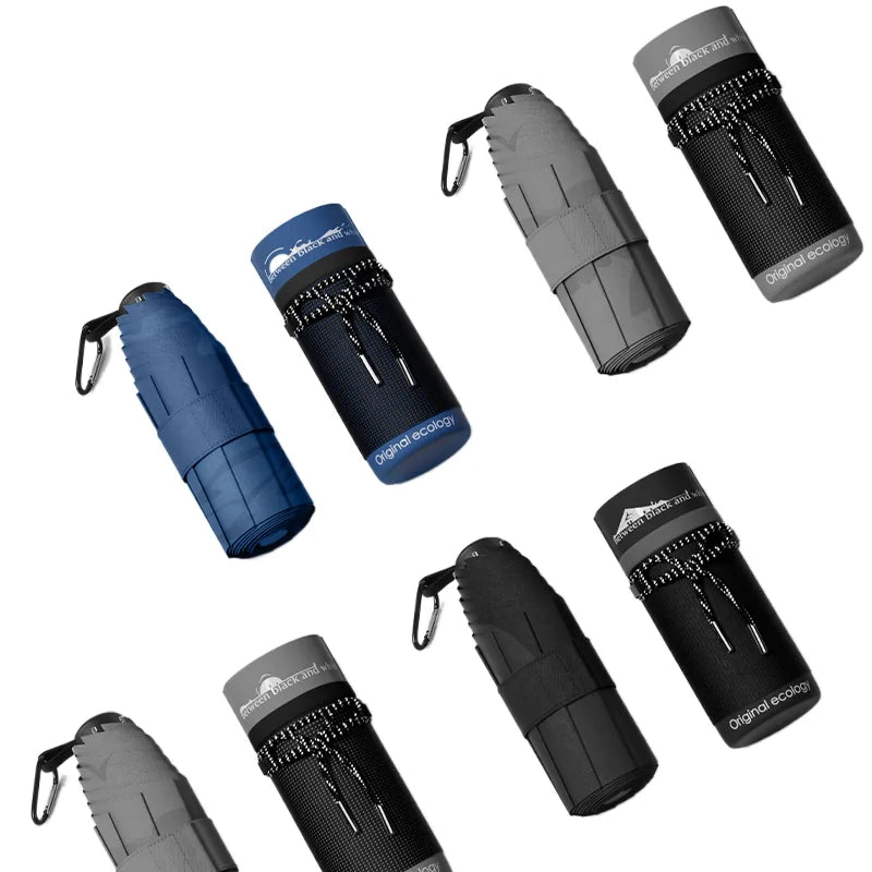 Custom Logo Mini Pocket Umbrella Compact Portable Waterproof – close-up detail | Fengzhu Umbrella