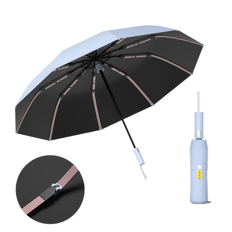 Custom Foldable Umbrella – angle view | Fengzhu Umbrella