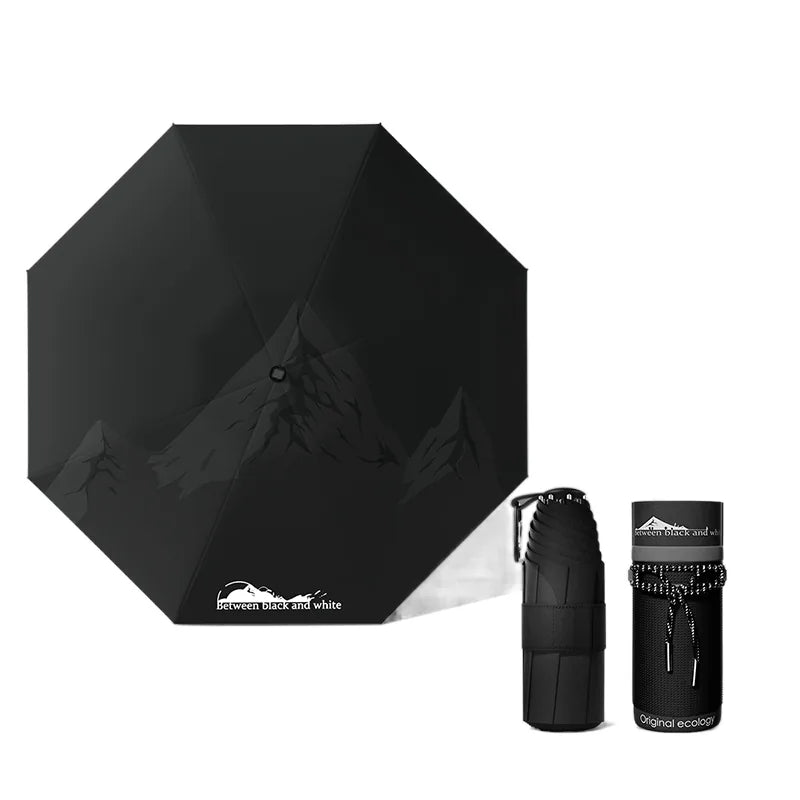 Custom Logo Mini Pocket Umbrella Compact Portable Waterproof – lifestyle in-use photo | Fengzhu Umbrella