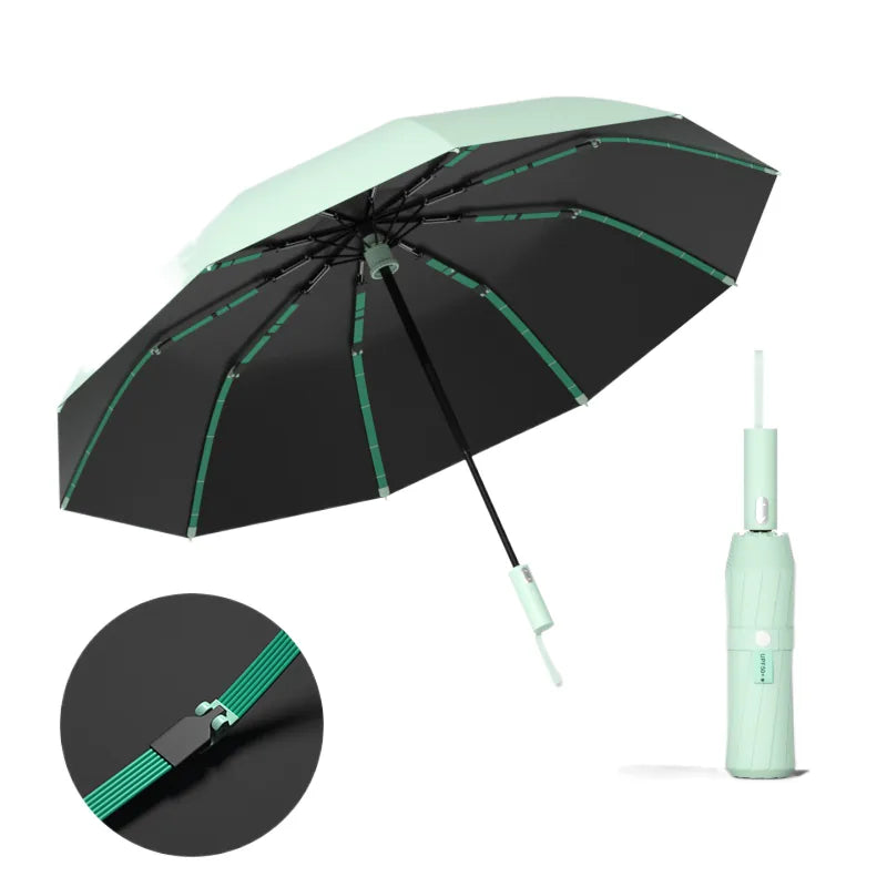 Custom Foldable Umbrella – lifestyle in-use photo | Fengzhu Umbrella