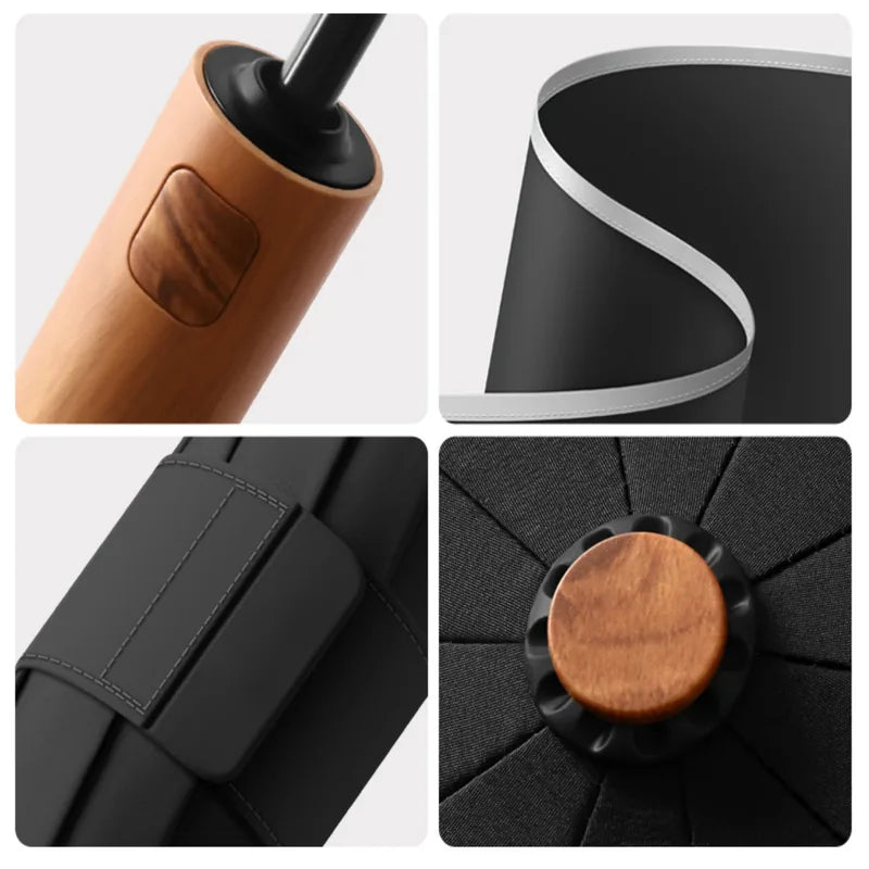 Custom Logo Reverse Folding Umbrella Windproof Waterproof – color variant | Fengzhu Umbrella