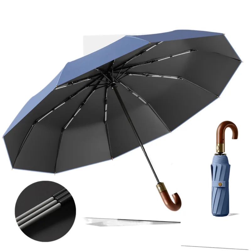 Custom Logo Foldable Umbrella Portable Windproof Compact – color variant | Fengzhu Umbrella